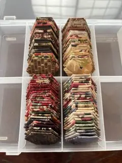 パッチワーク用ピース　ヘキサゴン　１辺2cm 渋め　100枚