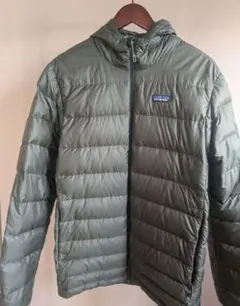 patagonia フード付きダウンジャケット M オリーブグリーン ハイロフトのサムネイル