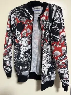 グラフィックプリント ボンバージャケット