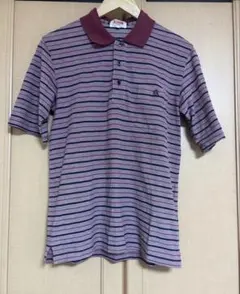 【早い者勝ち✨】BARACUTA ボーダーポロシャツ ヴィンテージ 胸ポッケ付きのサムネイル