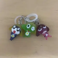 ケロロ軍曹 めじるしアクセサリー ケロロ ギロロ　タママガチャ キーホルダー