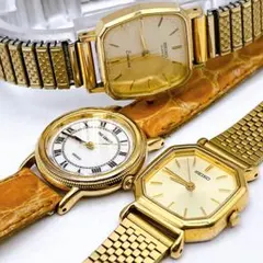 電池交換済み　セイコー　レディース　腕時計　エクセリーヌ　クォーツ 3点