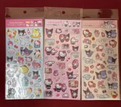 ラメ入り樹脂もりシール サンリオキャラクターズ