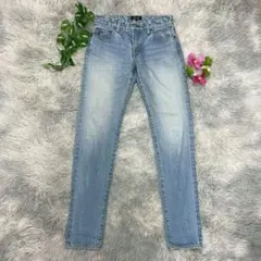 【Drawer】ユナイテッドアローズ 高級 牛革パッチ ジーンズ ジーパンのサムネイル