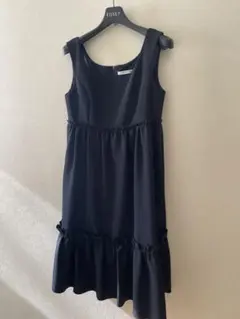 ●フォクシー●ネイビー ノースリーブ ワンピース フリル付き● SWEETPEA