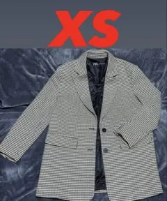 【美品】ZARA 千鳥柄 テーラードジャケットコート XS