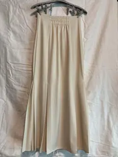も*）様 マーメイドロングスカート アイボリー　ユーズド品