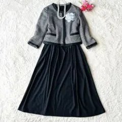 【セレモニーコーデ】ZARA ジャケットHina StyleロングワンピースLL