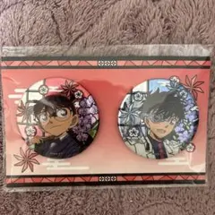 映画　名探偵コナン　ホログラム缶バッジセット 江戸川コナン　怪盗キッド