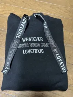 LOVETOXIC フード付きパーカー 黒