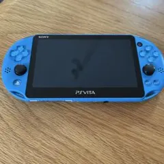 【ジャンク】PSVITA 本体PCH-2000 アクアブルー　充電器、ケース付き