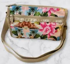 未使用・ハワイ限定】レスポートサック クインバッグ ショルダーバッグ レイアロハ