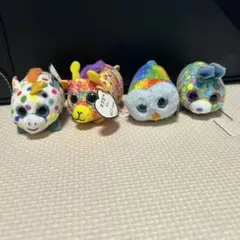 ty カラフルな動物ぬいぐるみセット