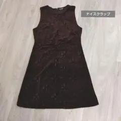 ⬛秋冬物ナイスクラップ 日本製ワンピース ブラウン上品なデザインです！