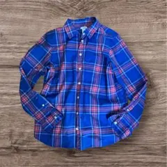 L.L.Bean 長袖シャツ XS 青赤チェック