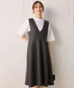 組曲　ウールライクスポンディッシュ ジャンパースカート　サイズ3