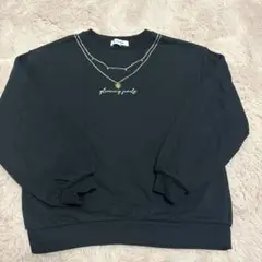 GLOBAL WORK 黒色トレーナー 140