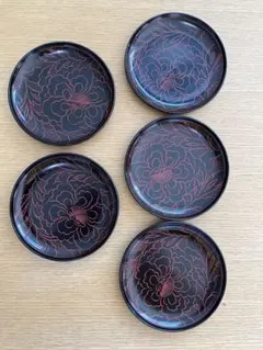 輪島塗　銘々皿　5客　塗師　大徹　共箱 輪島塗 銘々皿 5客 塗師 大徹 共箱 Yahoo!オークション