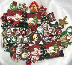 アクリルビーズ　クリスマス/ポプマ　　モリモリセット♡キラキラクリスマス
