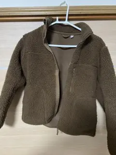 UNIQLO ブラウン フリースジャケット 150
