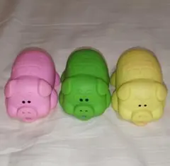 ◆当時物◆ブタミントン ブタ3匹セット