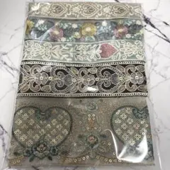 e*y様 インド刺繍リボン　アソートセット　50cm×5本