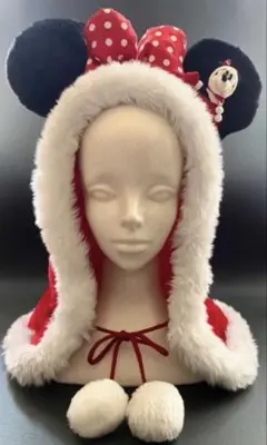 24時間以内発送　ディズニー　ファンキャップ ミニーマウス　クリスマス　赤　レア