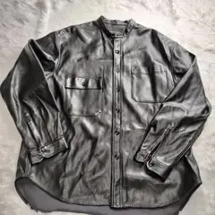 【美品】niko and… 黒 ブラック レザージャケット 合皮 Lサイズ