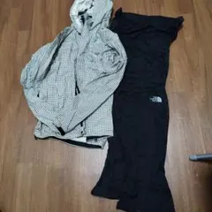 THE NORTH FACE　レインウェア上下セット　サイズM　カバー付き