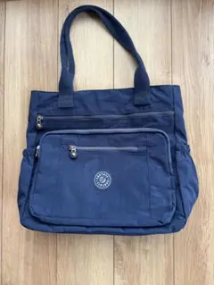 トートバッグ レディース ナイロン 大きめ　軽量 ポケット多い ファスナー付き