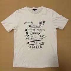 アーバンリサーチ　サーフボード　プリントTシャツ ホワイト　40
