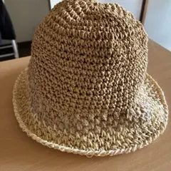 レディース　ハット　麦わら帽子　フリーサイズ