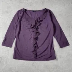 【美品】COMME CA ISM コムサイズム フリルカットソー M