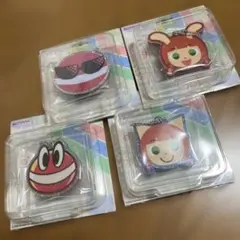 pop'n music コルクダブルダイカットミラー 全種&缶バッジセット
