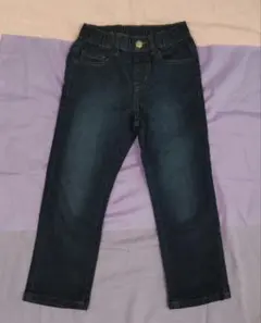 NAVY ダークブルー デニムストレートパンツ 120