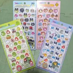新品未開封★たまごっち☆ボンボンドロップシール4種コンプセット★まめっちみみっち