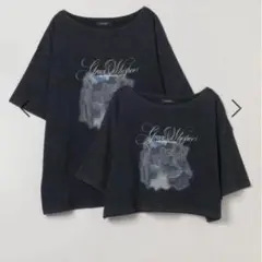 jeanasis ボートネックプリントTEE