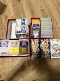 ポケモンカードセット　ノーマル　レア　空箱3つ
