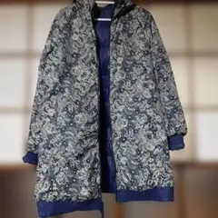 as know asde base リバーシブルダウンジャケット 花柄裏地