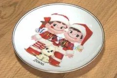 不二家 ペコちゃん ポコちゃん クリスマスプレート 2006年 未使用のサムネイル