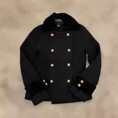 COACH ブラック ダブルブレストコート サイズ2