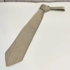 t*m様 HERMES幾何学模様 シルク混合 ネクタイ