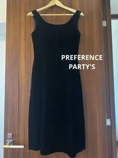 PREFERENCE PARTY'S ロングドレス ワンピース ベルベット M