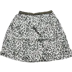 ヒョウ柄フレアスカート　ミニスカート　膝上スカー春