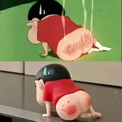 クレヨンしんちゃん 叩かれたお尻 フィギュア【デスクや棚に】