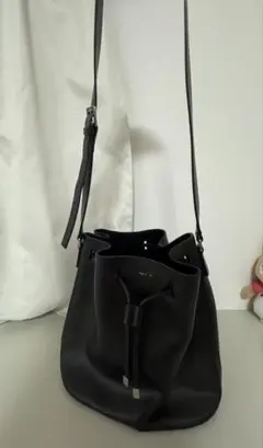 agnes b. アニエスベー 巾着 ショルダーバッグ ブラック