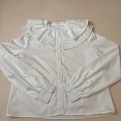 ブラウス 長袖 フリル