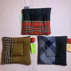 ハンドメイド　ポットマット　なべしき　鍋つかみ　３枚セット　Bセット
