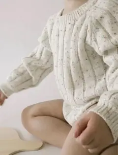 OAT Wide Ribbed Knit Onesie ‘Sprinkle’