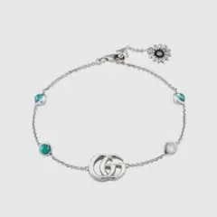 GUCCI グッチ マザーオブパール ブレスレット 16 SV925 定価9万円 